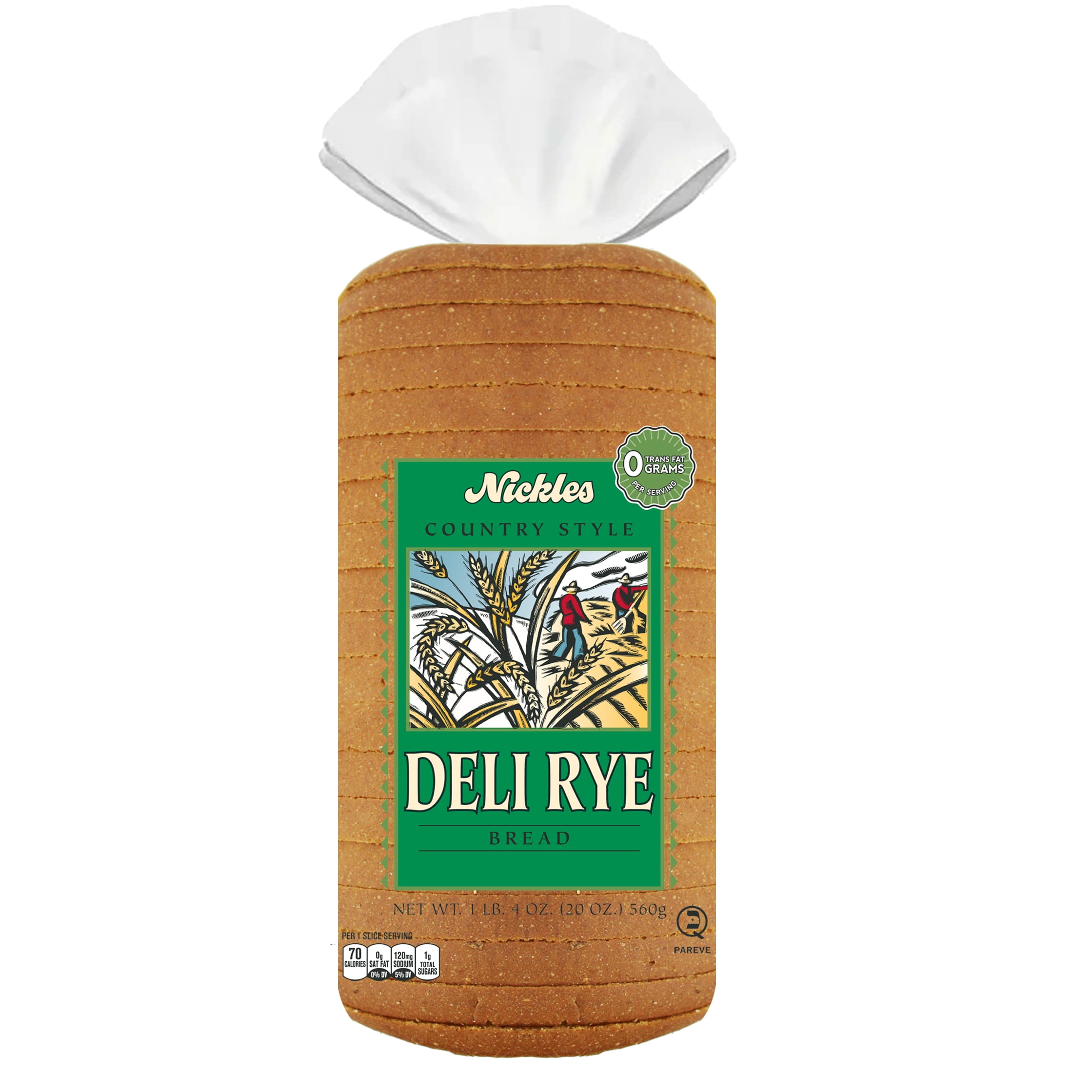 Nickles Bakery Country Style Deli Rye Bread, 20 oz.