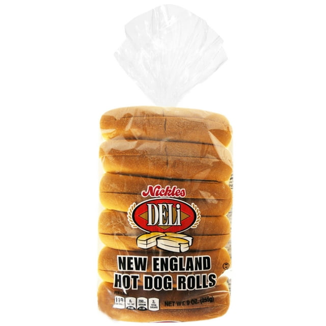Nickles Bakery Deli Style New England Hot Dog Rolls, 6 Count, 9 oz