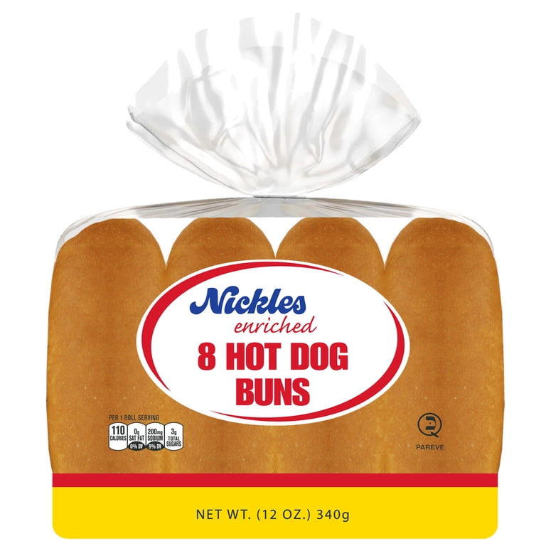 Nickles Bakery Hot Dog Buns, 6-Inch, 8 Count, 12-Ounce. - Walmart.com