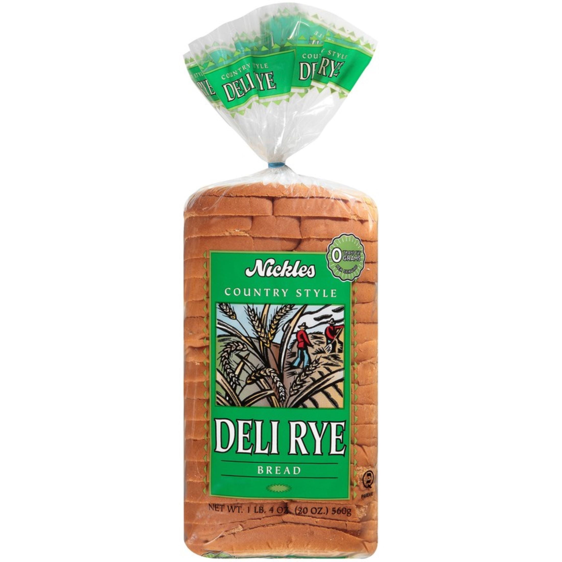 Nickles Country Style Deli Rye Bread, 20 oz Loaf