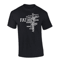 thumbnail image 1 of Nicknames Of Fatherhood Memorable Father's Day Parental Nickname Chart Short Sleeve Adult Graphic T-Shirt-Black-xxl, 1 of 1