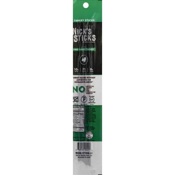 Nicks Sticks Snack Turkey Sticks Free Rang, 1.7 oz