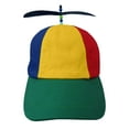 thumbnail image 1 of Nicky Bigs Novelties Rainbow Clown Propeller Hat - Funny Halloween Costume Accessory, Multi-Color, 1 of 7