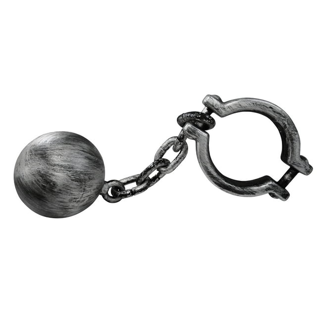 Nicky Bigs Novelties Adult Ball and Chain Leg Shackle Convict Prisoner ...