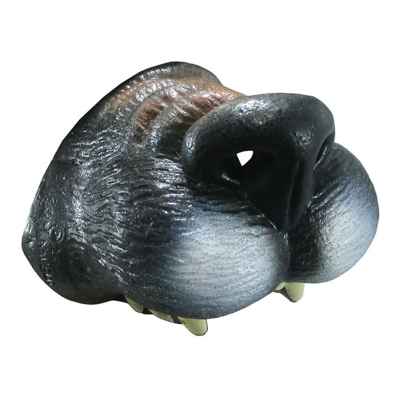 Nicky Bigs Novelties Adult Big Bad Werewolf Nose - Wolf Nose With Teeth Mini Mask - Wolf or Dog Costume Accessories One Size, Multi-color