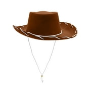 Nicky Bigs Novelties Adult Brown Western 1950's Cowboy Ranch Story Hat Halloween Costume Accessory Headwear