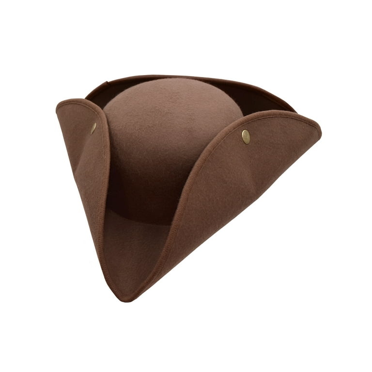 Tricorn Brown Distressed Look Adult Pirate Hat Tricorn Brown Distressed Look Adult Pirate Hat