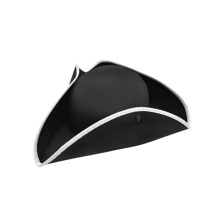 Pirate Tricorn Hat Adult Black