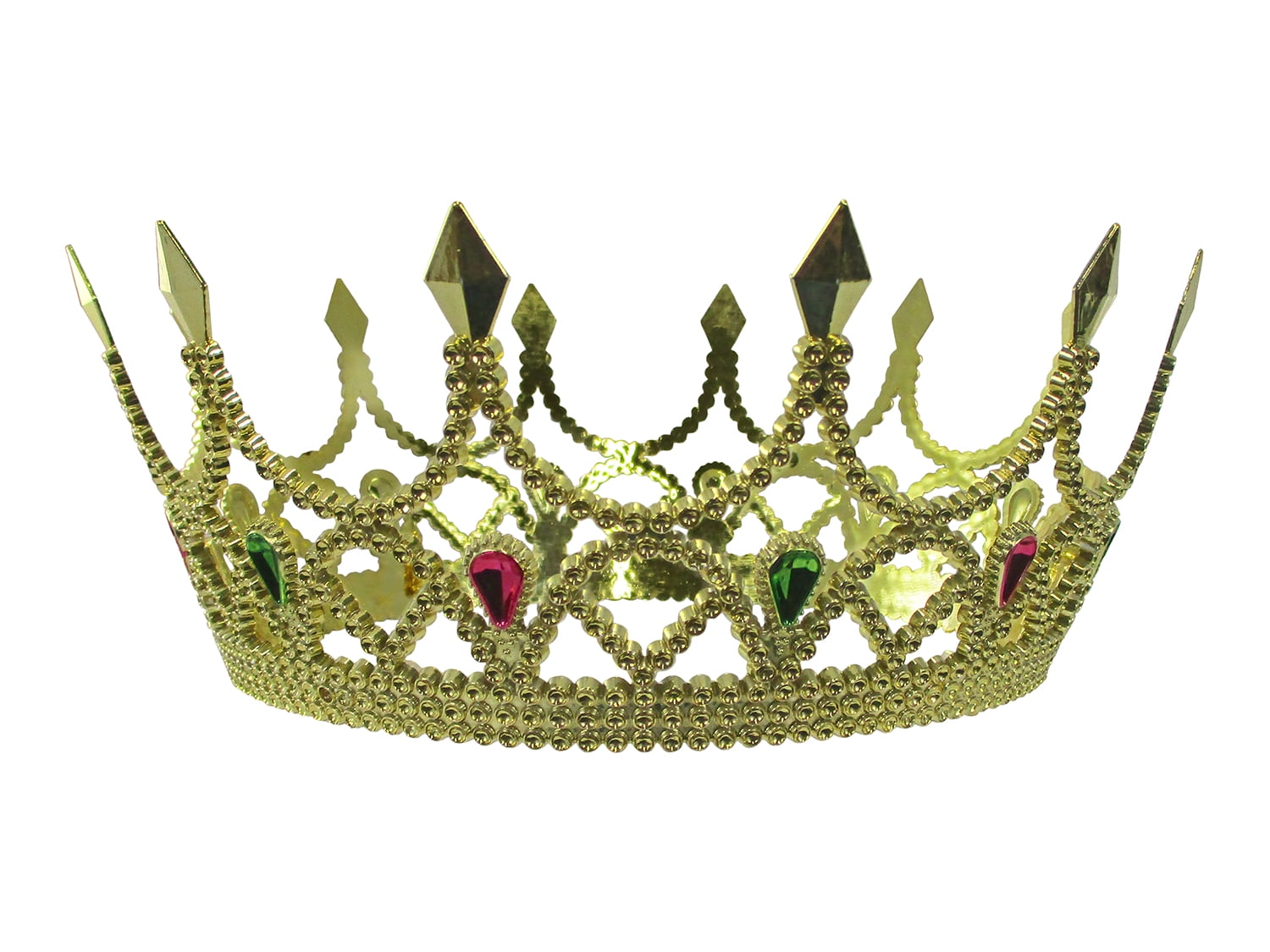 Nicky Bigs Novelties Adult Gold Royal Queen Princess Medieval Crown Tiara Cosplay Costume Headpiece