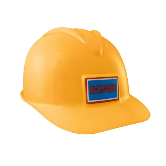 Nicky Bigs Novelties Adult Kids Toy Plastic Construction Hard Hat Builder Helmet Worker Costume Cap