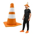thumbnail image 1 of Nicky Bigs Novelties Adult Orange Traffic Cone Hat - Road Construction Cones Hat - Funny Unisex Halloween Costume Accessory Headwear, 1 of 8