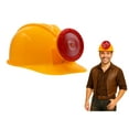 thumbnail image 1 of Nicky Bigs Novelties Yellow Miner Helmet with LED Light – Adjustable Adult Fake Construction Hat – Funny Cosplay Party Costume Accessory, 1 of 7