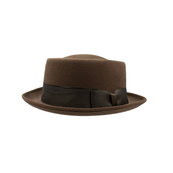 Nicky Bigs Novelties Adult Pork Pie Porkpie Top Hat Felt Casual Boater Gangster Cap Costume Accessory