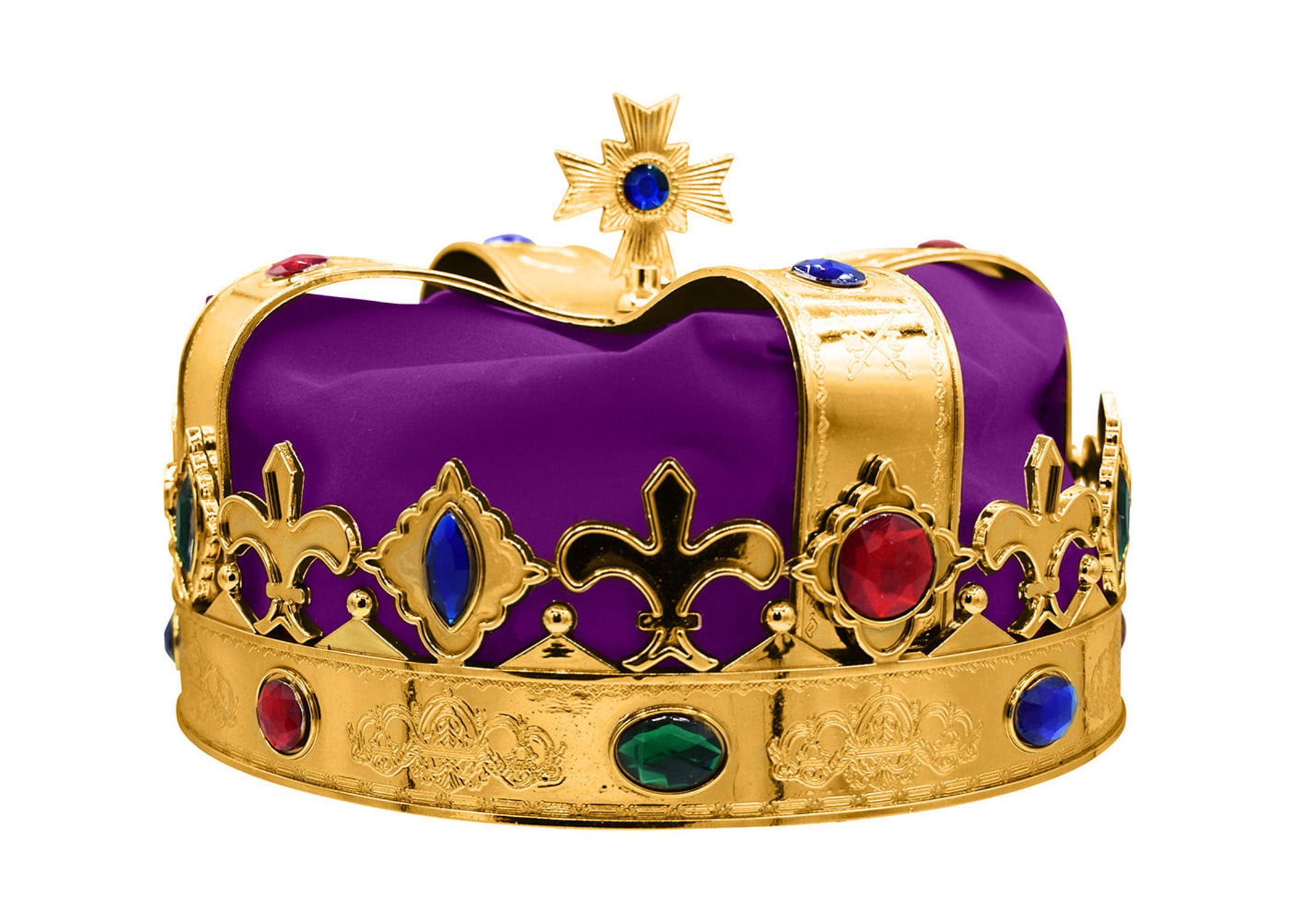 Nicky Bigs Novelties Adult Royal King Crown Queen Jeweled Gold