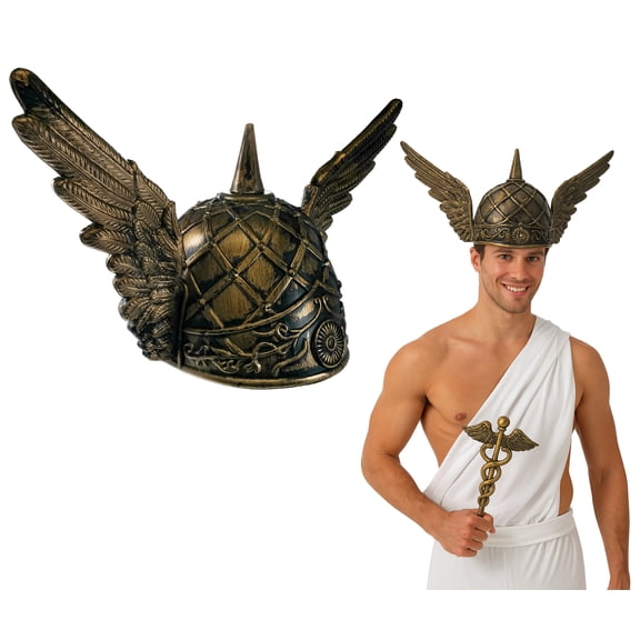 Nicky Bigs Novelties Adult Viking Norse God Winged Helmet Greek Cosplay Halloween Costume Accessory