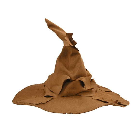 Nicky Bigs Novelties Adult Womens Tattered Fabric Witch Hat Wizard Sorcerer Sorting Ruched Cap