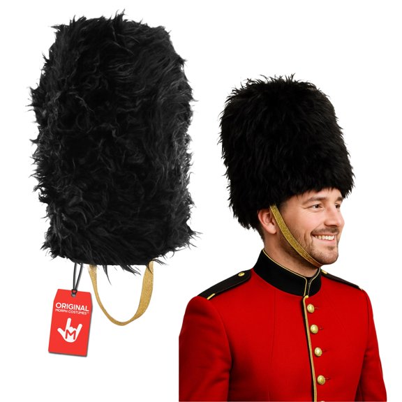 Nicky Bigs Novelties Bearskin Hat, 2-Pack Black British Guard Costume