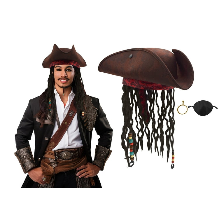 Pirate Ear Ring & Eyepatch Costume Accessories Unisex Pirate Ear Ring & Eyepatch Costume Accessories Unisex
