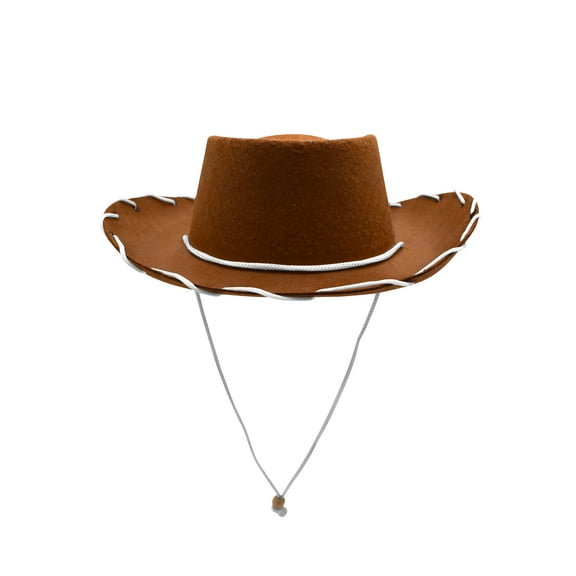 Nicky Bigs Novelties Child Western 1950's Style Kids Cowboy Ranch Hat, Brown, One Size