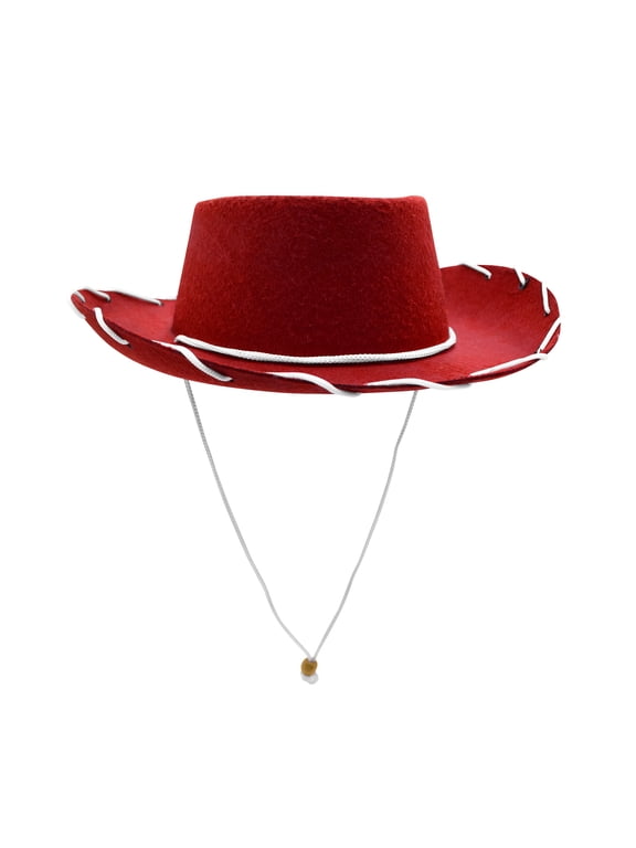 Child Western 1950's Style Kids Cowboy Ranch Hat, Red, One Size