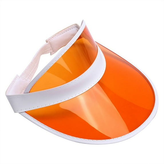 Nicky Bigs Novelties Clear Colored Plastic Sun Visors Hat - Casino Dealer Poker - Beach Sunhat Tennis Golf Visor for Women
