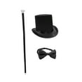 thumbnail image 1 of Nicky Bigs Novelties Felt Top Hat Cane and Matching Bowtie Halloween Cosplay Costume Accessory Set, 1 of 6