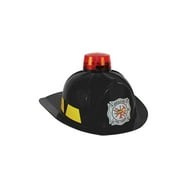 Nicky Bigs Novelties Fireman Plastic Helmet Light Up Firefighter Hat With Siren Costume Accessory