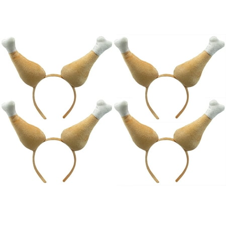 Nicky Bigs Novelties Giant Thanksgiving Turkey Legs Drumstick Boppers Hat Headband Holiday Accessory