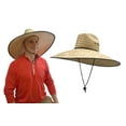 thumbnail image 1 of Nicky Bigs Novelties Handmade Large Straw Sun Hat Wide Brim Mexican Sombrero for Ultimate Sun Protection Garden Beach Outdoor Work Festivals Natural Palm Weave with Adjustable Chin Strap, 1 of 9