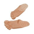 thumbnail image 1 of Nicky Bigs Novelties Jumbo Funny Bare Feet Slippers Caveman Feet Adult Halloween Costume Accessories, 1 of 6