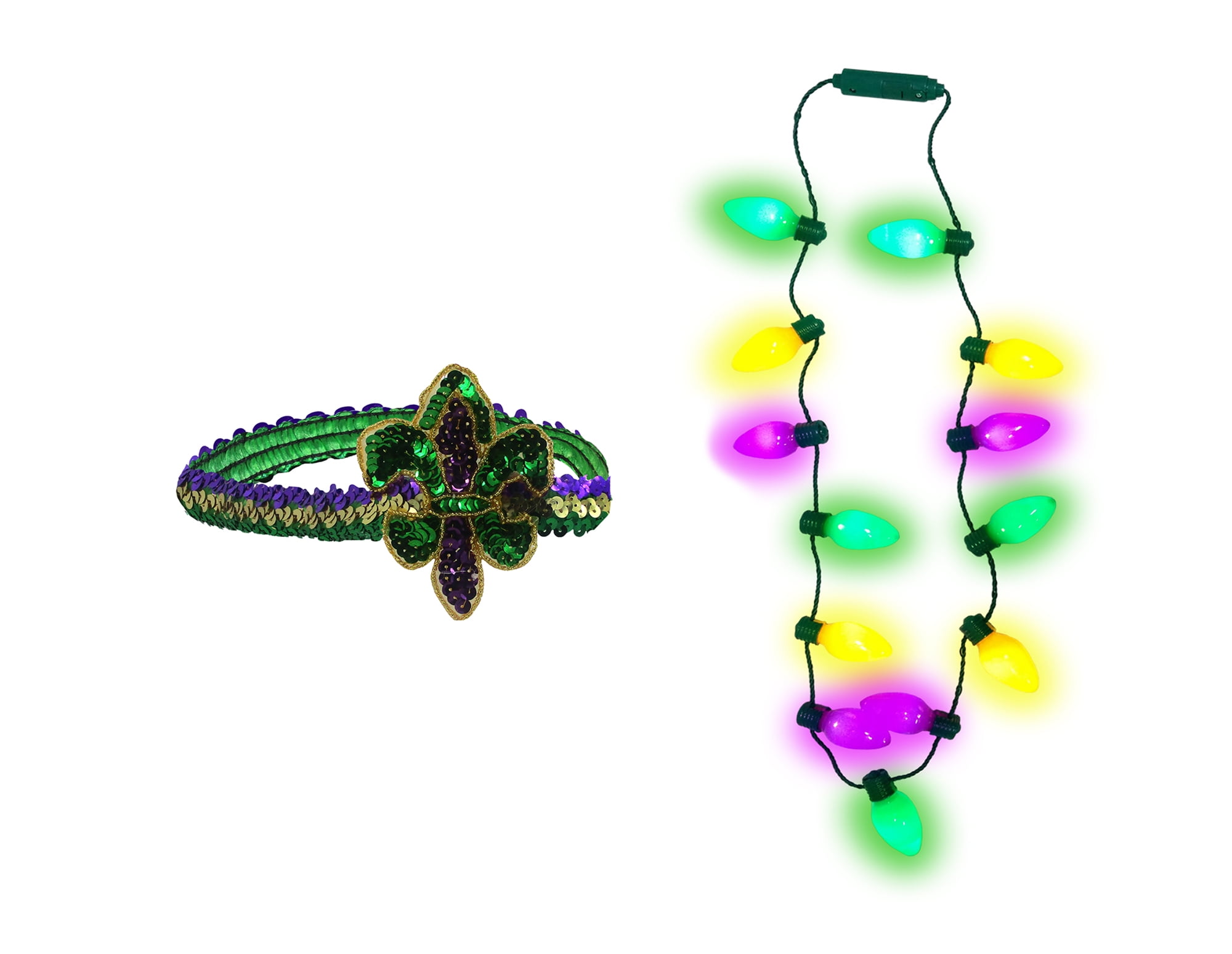 light up mardi gras hats