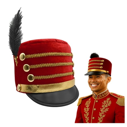 Nicky Bigs Novelties Adult Cosplay Ringmaster Soldier Drum Major Hat Accessory