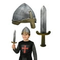 thumbnail image 1 of Nicky Bigs Novelties Kids Silver Crusader Knight Helmet and Sword Costume Set – Plastic Medieval Armor Accessory for Halloween Cosplay Renaissance Reenactment, 1 of 6