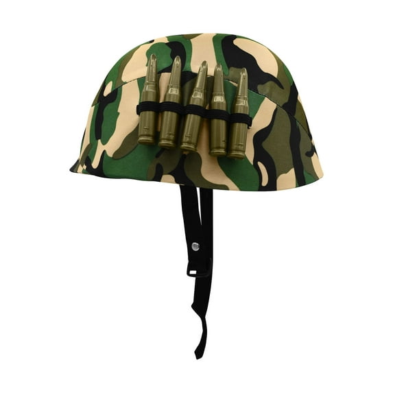Nicky Bigs Novelties Military Replica Camo Army Helmet Small Teen Adult Halloween Costume Accessory
