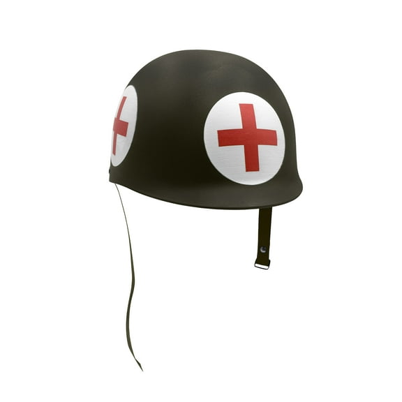 Nicky Bigs Novelties Nicky Bigs Novelties Adult Army Helmet Costume, Red/Green, One Size