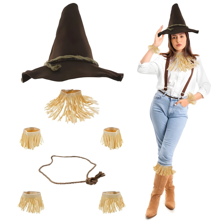 Nicky Bigs Novelties Scarecrow Costume Hat with Straw Cuff  display picture 1