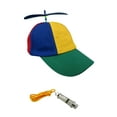thumbnail image 1 of Nicky Bigs Novelties Propeller Beanie Hat and Train Whistle Costume Accessory Set, Multi, One Size, 1 of 4