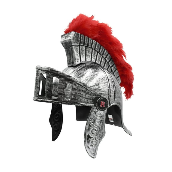 Nicky Bigs Novelties Rutgers University Unisex-Adult Sir Henry The Scarlet Knight Cosplay Roman Legion Helmet Mascot Spartan Greek Helmets Costume Accessory