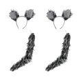 thumbnail image 1 of Nicky Bigs Novelties Wolf Ears Headband and Tail Costume Kit, (Pack of 2), Gray, One Size, 1 of 4