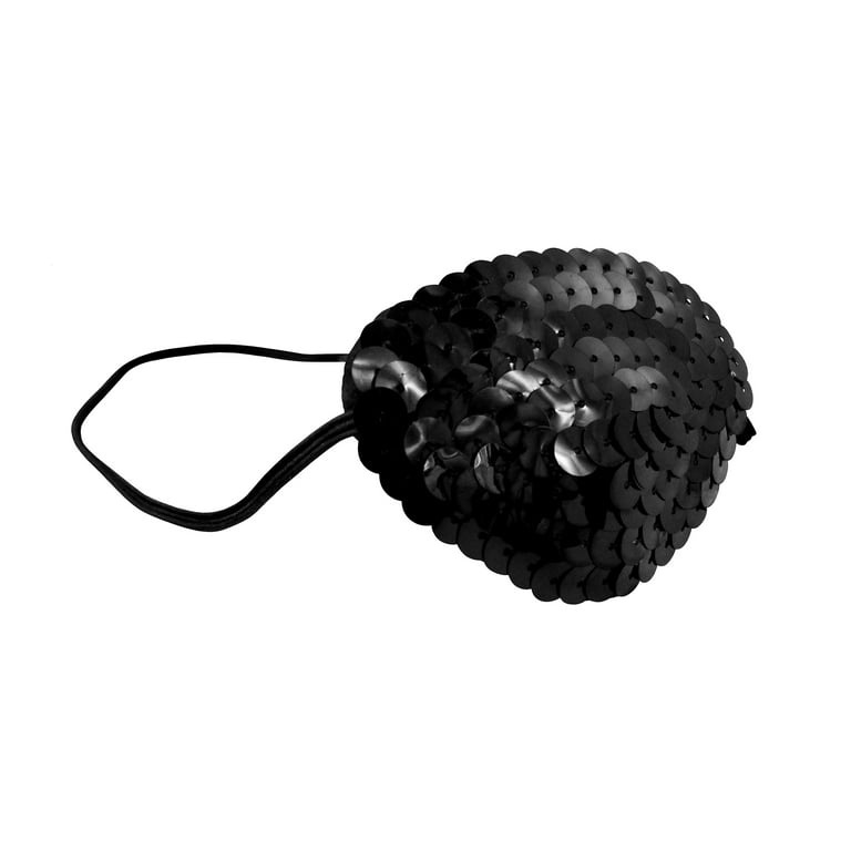 Nicky Bigs Novelties Black Sequin Eye Patch, Adult Halloween Nicky Bigs Novelties Black Sequin Eye Patch, Adult Halloween