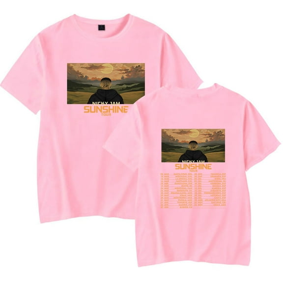 Nicky Jam Sunshine Tour T-Shirt Merch Summer For Women/Men Unisex Short Sleeve Tshirt Fashion Streetwear