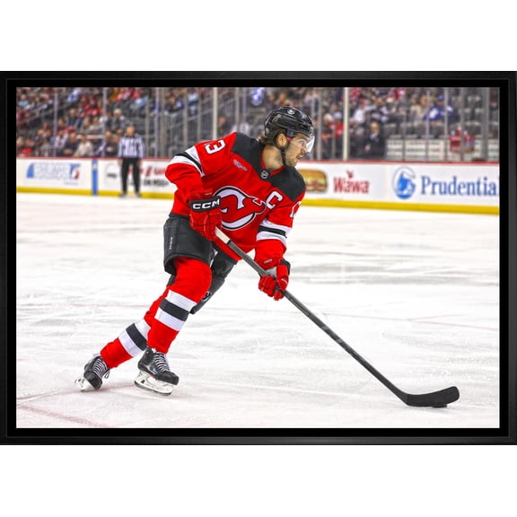 Nico Hischier 20x29 Framed Canvas New Jersey Devils
