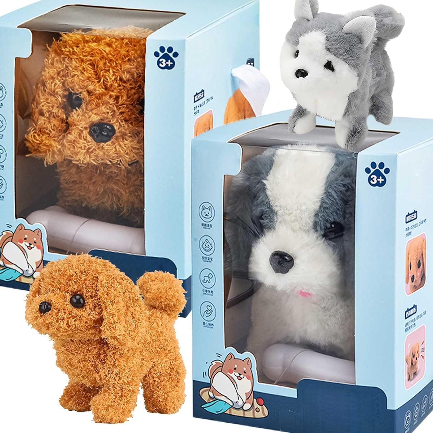 Nico - My Realistic Robot Puppy, Interactive Walking Plush Puppy