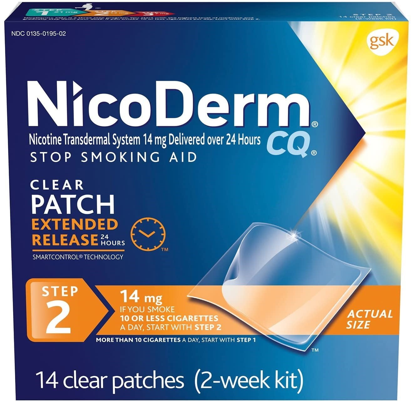 NicoDerm CQ Clear Patches Step 2 14 Each