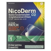 NicoDerm CQ Step 1 21 mg |14 Nicotine Patches | Quit Smoking Program Included Makeup Organizers