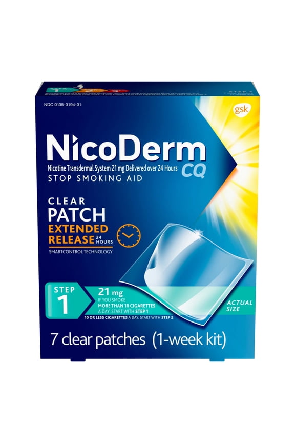 Step 1 Extended Release Nicotine Patches to Stop Smoking, 21 Mg, 7 Count