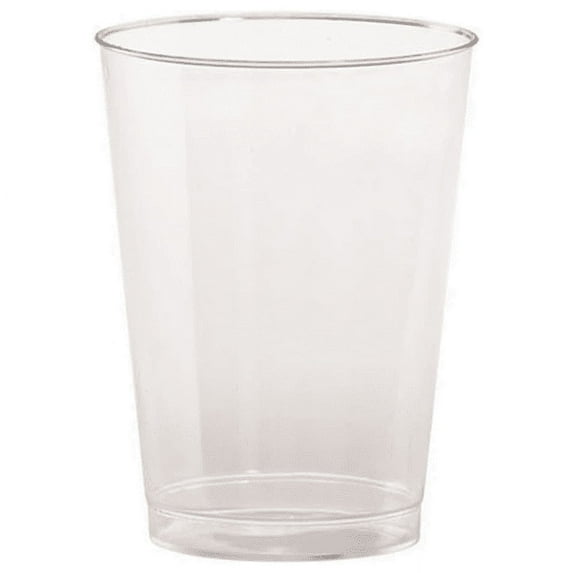 VeZee's Hanna K. Signature 7oz Disposable Clear Plastic Unbreakable Tumbler for Elegant Parties, Weddings & All Occasions: 500CT