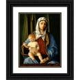 thumbnail image 1 of Nicolò Rondinelli 15x18 Black Ornate Wood Framed Double Matted Museum Art Print Titled - Madonna and Child (1500), 1 of 5