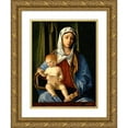 thumbnail image 1 of Nicolò Rondinelli 19x24 Gold Ornate Framed and Double Matted Museum Art Print Titled - Madonna and Child (1500), 1 of 4