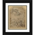 thumbnail image 1 of Nicolò dell'Abate 12x14 Black Ornate Wood Framed Double Matted Museum Art Print Titled: Saint Catherine of Alexandria at the Wheel (1547-1550), 1 of 5